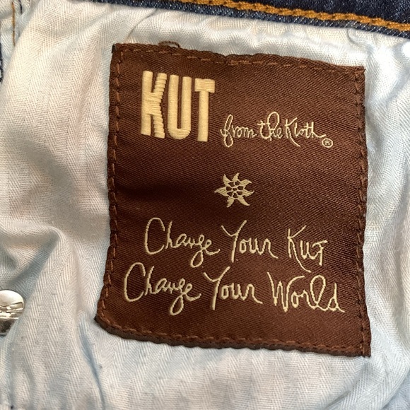 Kut From The Kloth Crop Straight Leg Women’s Blue Jeans Size 6 - Picture 4 of 11